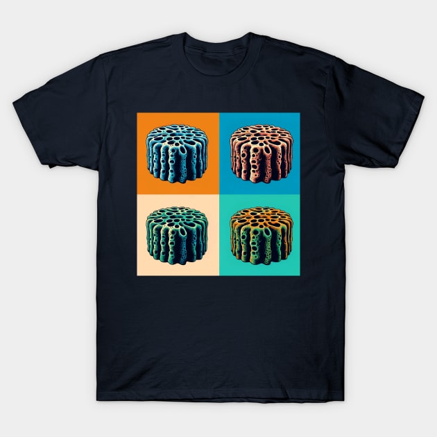 Pop Giant Barrel Sponge Art - Cool Underwater T-Shirt by PawPopArt